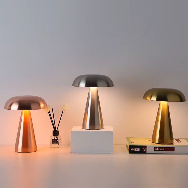 Newest Lamp LED Table Lamps Touch 3-Color Dimming Rechargeable Restaurant Bedside Decor Dimmable Bedroom Decoration Nightlights