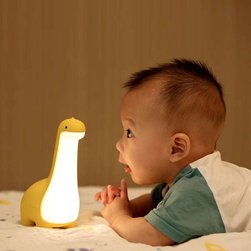 Dinosaur Night Light Cute Children'S Night Light Eye Protection Bedside Timing Lamp USB Charging Room Decoration Children'S Gift