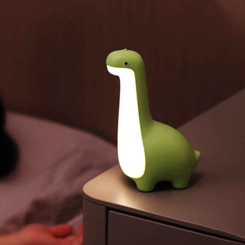 Dinosaur Night Light Cute Children'S Night Light Eye Protection Bedside Timing Lamp USB Charging Room Decoration Children'S Gift