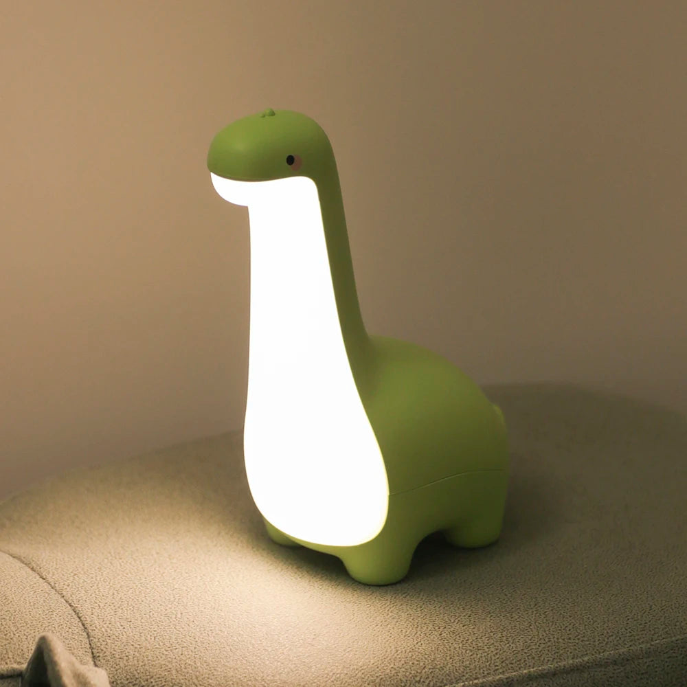 Dinosaur Night Light Cute Children'S Night Light Eye Protection Bedside Timing Lamp USB Charging Room Decoration Children'S Gift